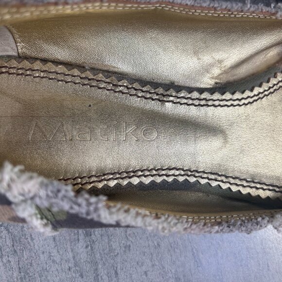 Matiko Canvas Camo Ballet Flats with Bow Size 9 - Picture 7 of 8